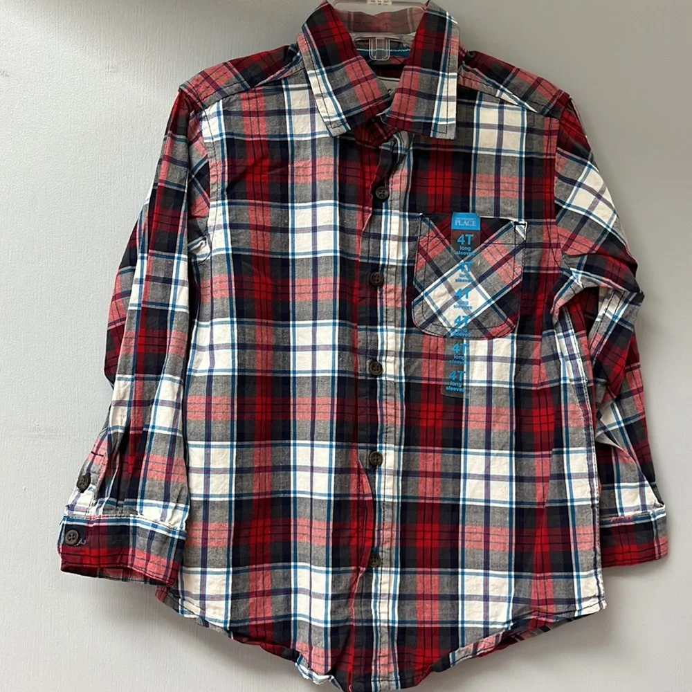 The children s place 100%cotton button down shirt!